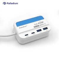 【快充電源供應器】Palladium PD 45W 4port USB 快充電源供應器 (方形)