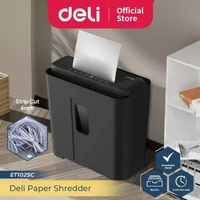 Deli Paper Shredder / Mesin Penghancur Kertas 6 Lembar Kapasitas 12 Liter ET102SC