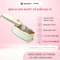 [BUGARO BG-12]  tích hợp 1 chế độ ủi khô-3 chế độ ủi hơi nước. Nhiệt độ lên đến 200*C, công suất 140