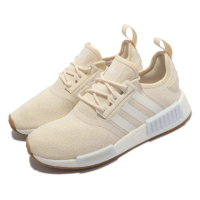 【adidas 愛迪達】休閒鞋 NMD_R1 男鞋 女鞋 奶茶 米白 Boost 緩震 襪套式 經典 愛迪達 三葉草(GY6058)