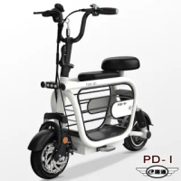【e路通】PD-1 寵膩 48V 高碳鋼 鋰電 10AH 雙避震 LED燈 寵物親子 電動車(電動自行車)