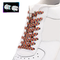 Color block Elastic Laces without ties Shoelaces for Sneakers No Tie Shoe laces Kids Adult Quick Flat Shoe lace Shoestring