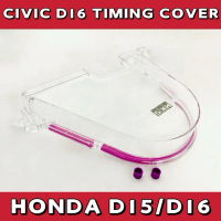 HONDA CIVIC EK EG D15 D16 ENGINE CLEAR CAM GEAR TIMING BELT COVER/CAM PULLEY CAP/HKS TIMING COVER