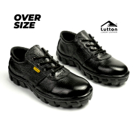LUTTON - SEPATU SAFETY (OVERSIZE) UJUNG BESI KULIT ASLI - MAMBA Kerja Shoes