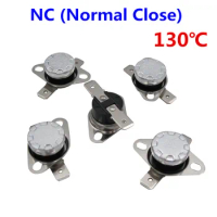 10Pcs KSD301 130 Degrees Celsius 130 C Normal Close NC Temperature Controlled Switch Thermostat 250V 10A Thermal Protector