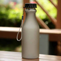 Candy Colors Frosted Water Bottle For Travel Yoga Running Camping 550mL Leak-proof Plastic Kettle Unbreakable Water Bottles