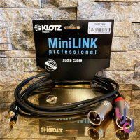 分期免運 德國製 Klotz 3.5-雙XLR Y Cable 1.8公尺 喇叭 音響 線材 公司貨 Genelec