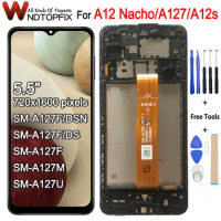 6.5" For Samsung Galaxy A12 Nacho LCD A127 Display Touch Screen Digitizer Assembly A127F A127M LCD For Samsung A12S LCD Screen