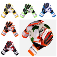 Excellent Football Gloves Wear-resistant Anti-slip Goalkeeper Gloves Non-Slip Colorful Goalkeeper Training Gloves Children