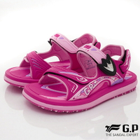 GP 涼拖鞋-排水磁扣童涼鞋款G2312B-45桃紅(中小童段)