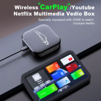 CARPROKIT Wireless Apple CarPlay USB Dongle Android Auto Adapter Android 11 OS Car Play Ai Box Netflix YouTube HDMI Video Player