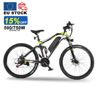 750W New 27.5-inch Electric bike Aluminum alloy full suspension electric bicycle 48V 13ah lithium battery off-road MTB Ebike