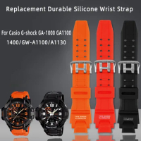 Sport Waterproof Replacement Band Watch Accessories Silicone Strap for Casio G-Shock GA-1000 /1100 GW-4000 /A1100 G-1400