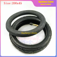 8" Scooter Wheelchair Air Tires 200x45 Inner Tube Tire for E-twow S2 8 Inch Inflated Pneumatic Tyre