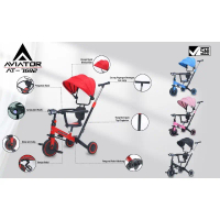 SEPEDA ANAK AVIATOR 7 IN 1 TRICYCLE 7692