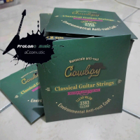 Senar Gitar Cowboy Original Nylon Clear Classic Strings Anti-rust Normal Tension, Senar Gitar Nylon