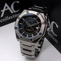 JAM TANGAN PRIA ALEXANDRE CHRISTIE AC9601 AC 9601 AUTOMATIC ORIGINAL GARANSI RESMI 1 TAHUN - silver 