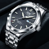 IW Luxury Brand 100m Waterproof Automatic Watches Men Tungsten Steel Bezel Seiko NH36 Mechanical Wrist Watch Luminous Date Reloj