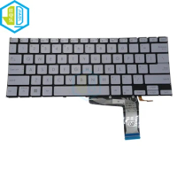 UK US Backlight Keyboard English For ASUS Vivobook 14 X1402 X1402ZA X1402Z Laptop Backlit Replacement Keyboards silver key caps
