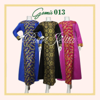 Gamis Dewasa Batik - Putri Jelita - Gamis Leher Bulat 013