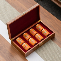 小泡罐茶葉包裝禮盒空盒紅茶碎銀子高檔陶瓷密封罐合金蓋木盒包裝 全館免運