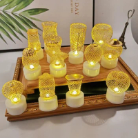 LED Candle Light Desktop Ambience Decoration Electronic Flameless Candles Light Home Bedroom Decoration