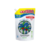 【SARAYA】YASHINOMI 食器蔬果洗潔精 補充包1500ml/包(3包組)