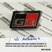 Emblem Logo Grill Radiator Depan Tulisan GR / Yaris / Vios / Rush / Raize / Tahun 2022 Up OriginaL 1