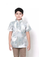 BIA BIA x Isel Fricella - Tazo Mint  Kemeja Anak - Edisi Denmark - Sarimbit