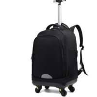 Rolling Backpack 18 inch Wheeled Laptop Backpack School Trolley Bag For College Student Travel Trolley Bags Trip Boys and Girls