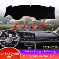 for Hyundai Elantra Avante i30 Sedan CN7 2021 2022 2023 Dashboard Cover Sunshade Anti-sun Protect Carpet Cushion Car Accessories