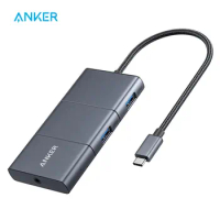 Anker USB C Hub, PowerExpand 6-in-1 Adapter, with 4K HDMI, 100W Power Delivery Port, 2 10 Gbps A Ports, SD Card Reader, A8366