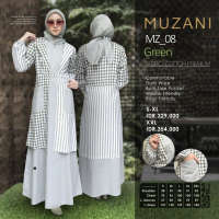 GAMIS MZ 08 / Muzani / Gamis Motif Elegan Wanita Muslimah