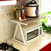 微波爐架 烤箱架 雙層置物架 廚房收納架微波爐置物架2層調料架烤箱架多功能儲物架桌面台面『JJ0360』