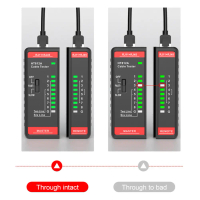 HT812A pengesan kabel LAN UTP / penguji garis telefon / RTJ11 / untuk penguji LAN RJ45