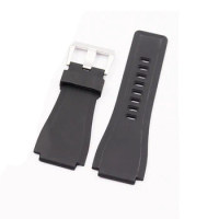 Silicone band Suitable for Bell Ross Belles Men's band BR01 BR03 Black 33*24mm watch accessories
