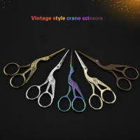 Vintage Style Stork Crane Scissors Antique Cutter Embroidery Cross Stitch Sewing CRO Knitting Supplies