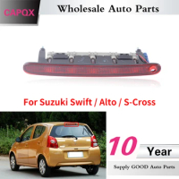 CAPQX For Suzuki Swift / Alto / S-Cross Rear Additional Brake Light High Mount Stop Light Center Stop Lamp with Wiper Hole or No