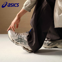 ASICS 慢跑鞋 GEL-KAYANO 14 米白綠 金屬銀 復古 情侶鞋 男女 1201A019200