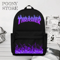 Tas Ransel Sekolah Anak Motif Thrasher Api Kece Terbaru Ransel Punggung Backpack Pelajar Sekolah Fas