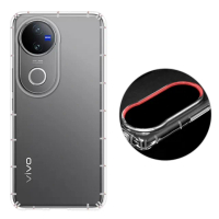 【RedMoon】vivo V50 5G 防摔透明TPU手機軟殼 鏡頭孔增高版