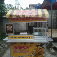 Booth portable Stiker + Etalase ukuran Jumbo P.120 L.80 T.80