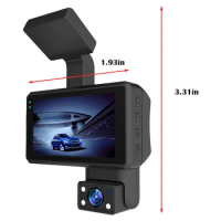 1080P HD Car Dash Camera Car DVR Driving Recorder, 3.0 Inch IPS Screen Dashboard Camera, Parking Monitor, Loop Recording