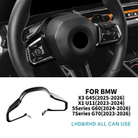 belook สำหรับ BMW X3 G45 2025 2026 X1 U11 5 7 Series G60 G70 ฝาครอบพวงมาลัยรถยนต์คาร์บอนไฟเบอร์แท้ อ