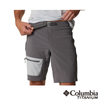 Columbia哥倫比亞 男款-鈦UPF50防潑短褲-灰色 UAE03160BK / S23