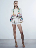 เสื้อโค้ทผู้หญิง Embroidered Parka