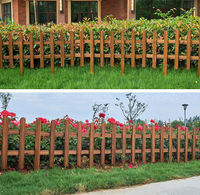 籬笆圍欄 防腐木柵欄插地花園圍欄戶外庭院裝飾花壇隔斷籬笆室外圍墻護欄