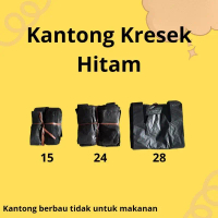 (Kresek Kiloan) Kantong Kresek los Hitam 1kg Uk. kecil tanggung besar 15, 24, 28
