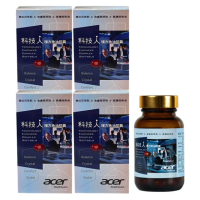 【宏碁健康】科技人複方魚油膠囊60顆/瓶*4瓶(珍貴複方番紅花萃取.葉黃素.70%高濃度DHA魚油)