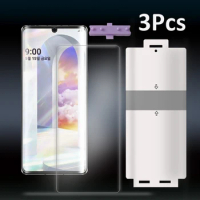 3pcs TPU Hydrogel FILM HD Screen Protector Case Friendly For LG V50 V60 ThinkQ Velvet G8 G9 Full Cover Protective Film + Tools